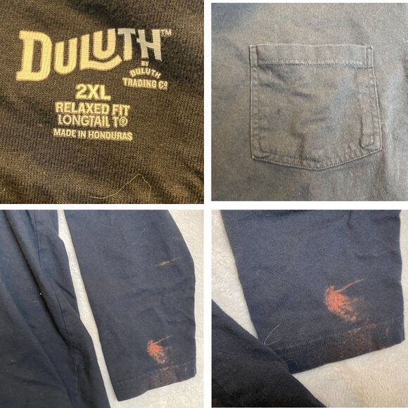 2 Duluth Trading Co Mens Henley Shirt Size 2XL Long Sleeve Casual Tee Classic - Picture 2 of 4